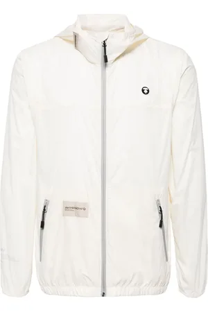 A Bathing Ape Chamarra con capucha y aplique del logo