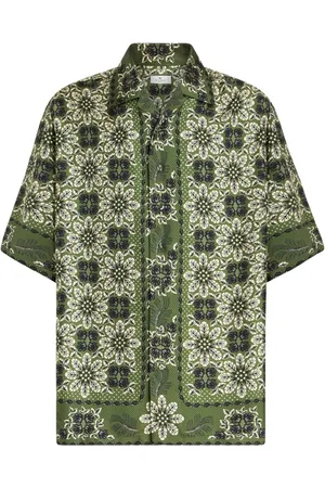 Etro Camisa de seda con estampado floral