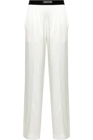 Tom Ford Pantalones de pijama con ribete de terciopelo