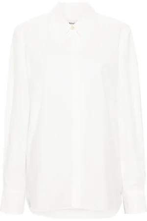 Khaite Camisa con cuello de pico