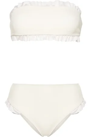 Para Mi Bikini estilo bandeau Kylie con ribete de volantes