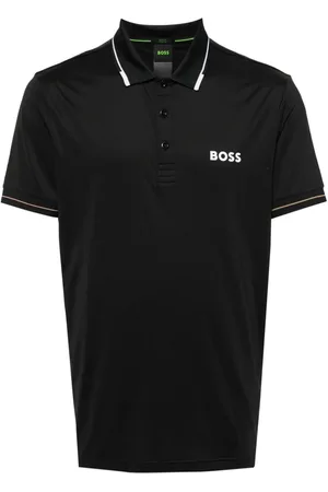 HUGO BOSS Playera tipo polo con logo estampado