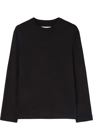 Jil Sander Playera manga larga con logo estampado