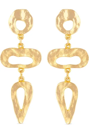 Susan Caplan Aretes bañados en oro 1990