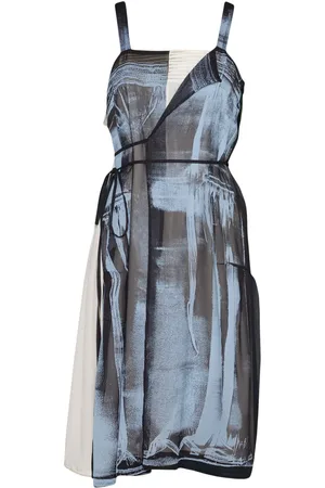 Maison Margiela Vestido de seda Freeze