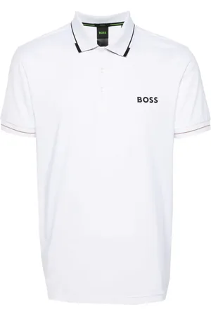 HUGO BOSS Playera tipo polo con logo estampado