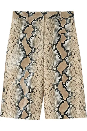 Jil Sander Shorts Bermuda on efecto de piel de pitón