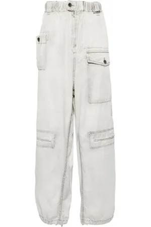 Maison Mihara Yasuhiro Pantalones cargo de sarga RC