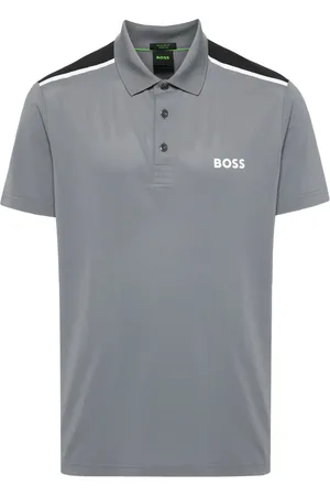 HUGO BOSS Playera tipo polo con logo estampado