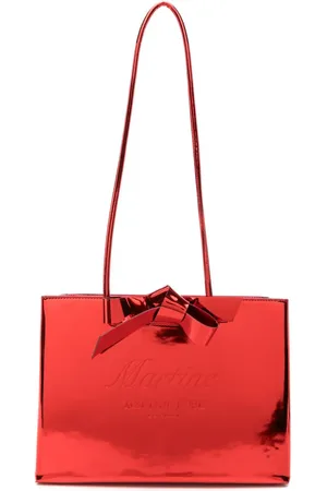 MARTINE ROSE Tote con logo en relieve