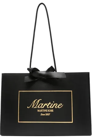 MARTINE ROSE Tote con logo en relieve