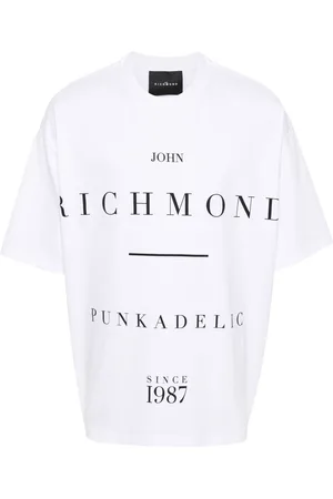 John Richmond Playera con logo estampado