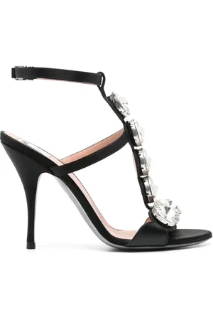 Moschino Sandalias con detalles de gemas y tacón de 110mm