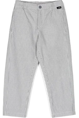 Aspesi Pantalones rectos con rayas estampadas