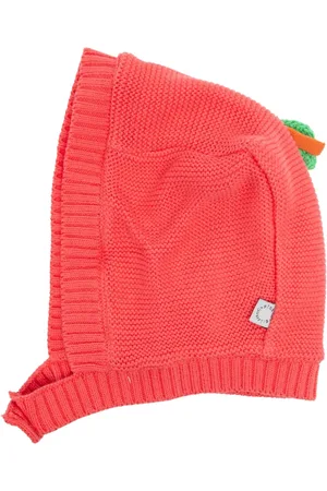 Stella McCartney Gorro tejido con hoja bordada