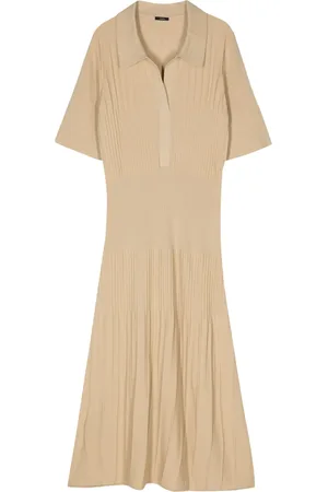 Joseph Vestido midi con abertura en el cuello
