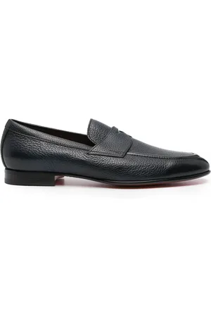 santoni Mocasines con textura granulada
