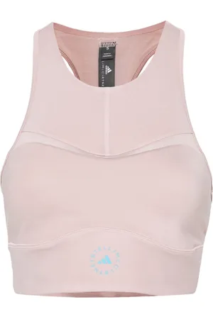 adidas Running Own The Run color block high support sports bra in