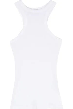Dondup Top de canalé con placa del logo