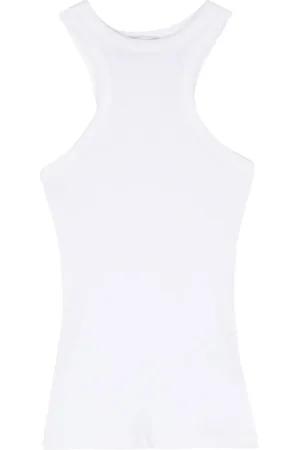 Dondup Top de canalé con placa del logo