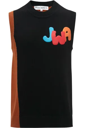 J.W.Anderson Top tejido con logo estampado