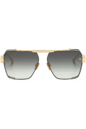 Balmain Lentes de sol con armazón estilo piloto