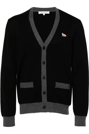 Maison Kitsuné Cárdigan con parche Fox