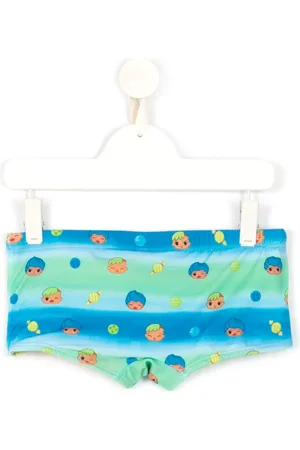AMIR SLAMA Traje de baño con estampado gráfico