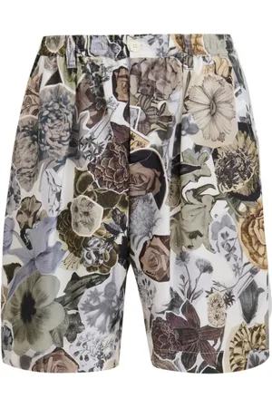Marni Shorts de seda con estampado floral
