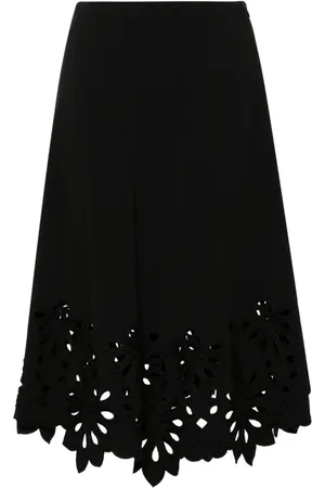 ERMANNO SCERVINO Falda midi con bordado floral