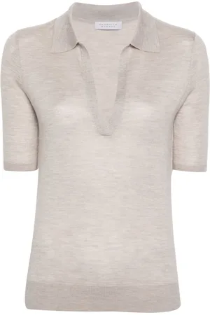 GABRIELA HEARST Playera tipo polo de tejido fino Frank