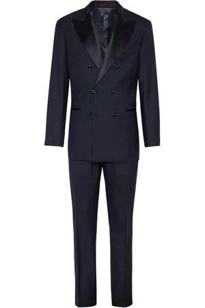 Brunello Cucinelli Traje con doble botonadura