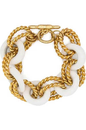 Kenneth Jay Lane Pulsera de cadena de archivo