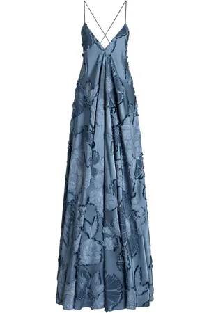 Etro Vestido con motivo floral en jacquard