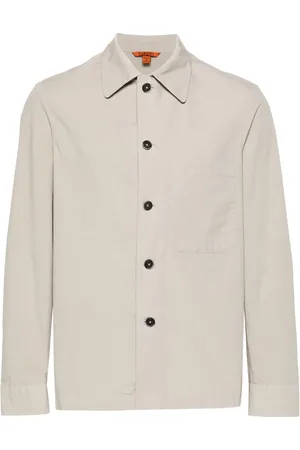BARENA Camisa de popelina con bolsillo en el pecho