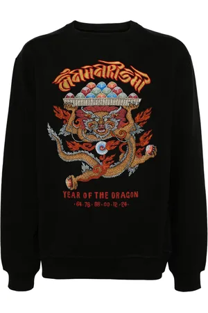 Maharishi Sudadera con motivo Abundance Dragon