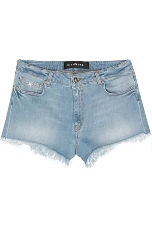 John Richmond Shorts de mezclilla con logo estampado
