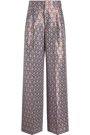 Etro Pantalones anchos en jacquard