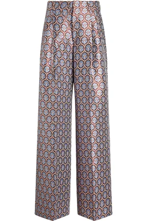 Etro Pantalones anchos en jacquard