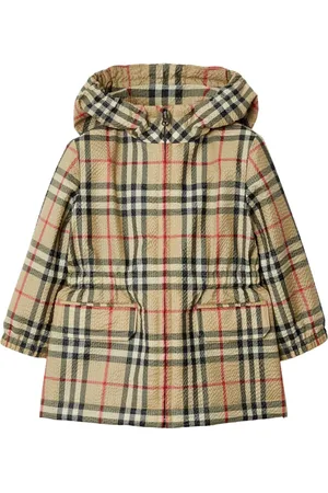 Burberry Chamarra a cuadros con capucha