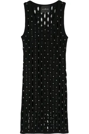 John Richmond Vestido tejido con detalles de cristal
