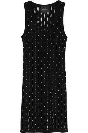 John Richmond Vestido tejido con detalles de cristal