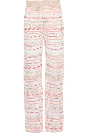 Missoni Pantalones tejidos con rayas en intarsia