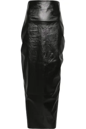 Rick Owens Falda de mezclilla revestida