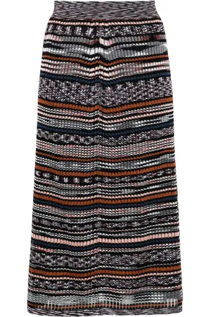 Missoni Falda tejida en intarsia