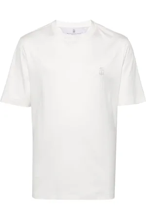 Brunello Cucinelli Playera con logo estampado