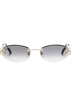 Cartier Lentes de sol con armazón ovalada