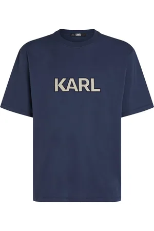Karl Lagerfeld Playera con aplique del logo