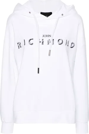 John Richmond Hoodie con logo bordado