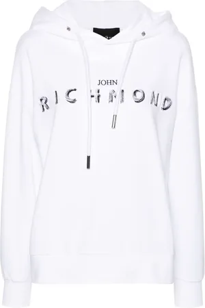 John Richmond Hoodie con logo bordado